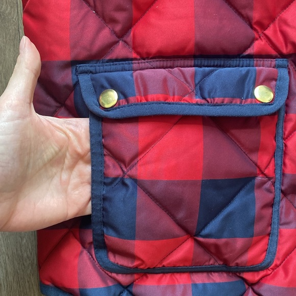 J.Crew Excursion Quilted Puffer Buffalo Check Vest - Picture 6 of 14